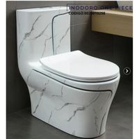 INODORO ONE PIECE MINIMALISTA MARMOLADO BLANCO