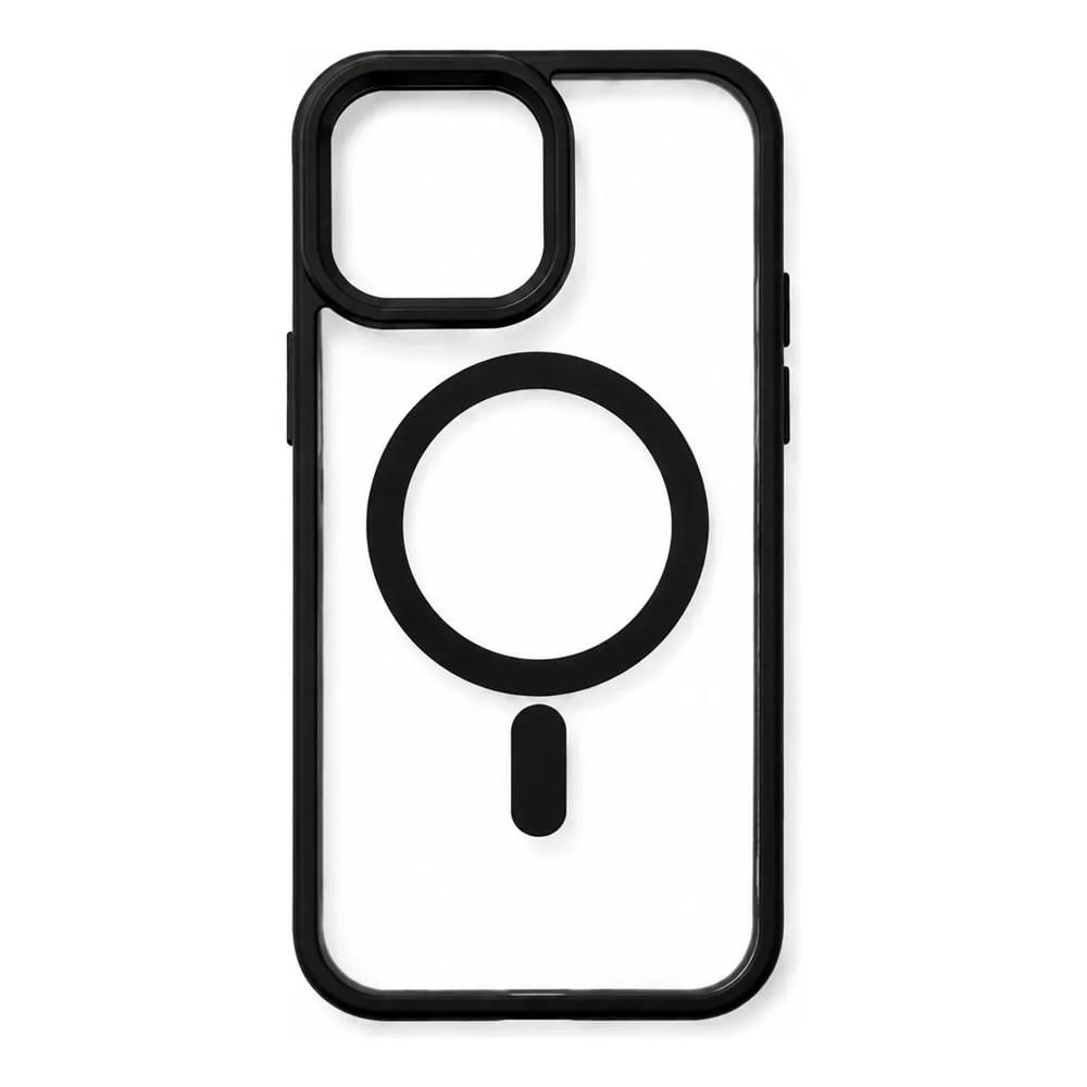 Funda Case De iPhone 13 Pro Max Transparente Con Magsafe Color Negro