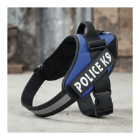 Pechera Arnés Police K9 Agarre Seguro - Talla XL - Azul
