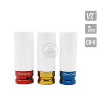 Set 3 Dados 1-2Pulg Tubular 17-19-21mm Impacto Dong Cheng