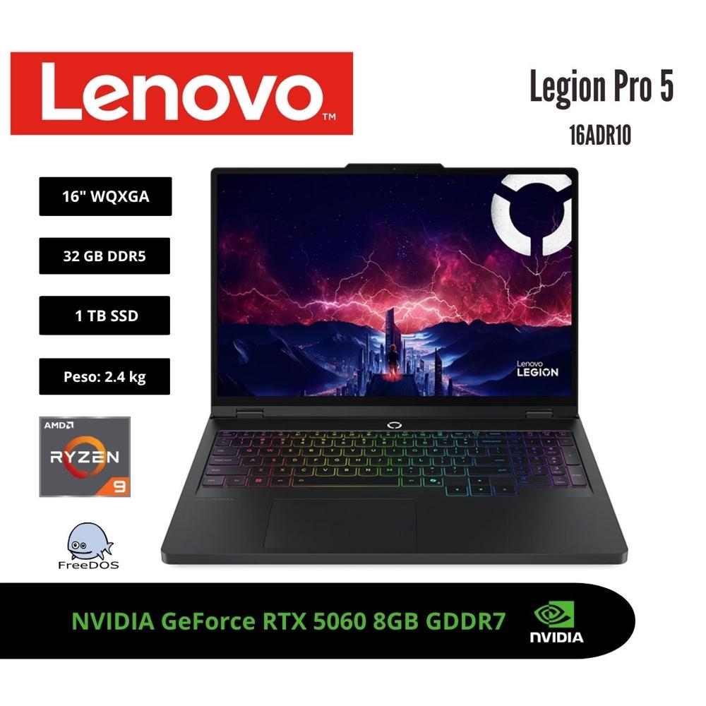 LEGION PRO 5 16 WQXGA 240HZ AMD RYZEN 9 8945HX 32GB RTX 5060 1TB