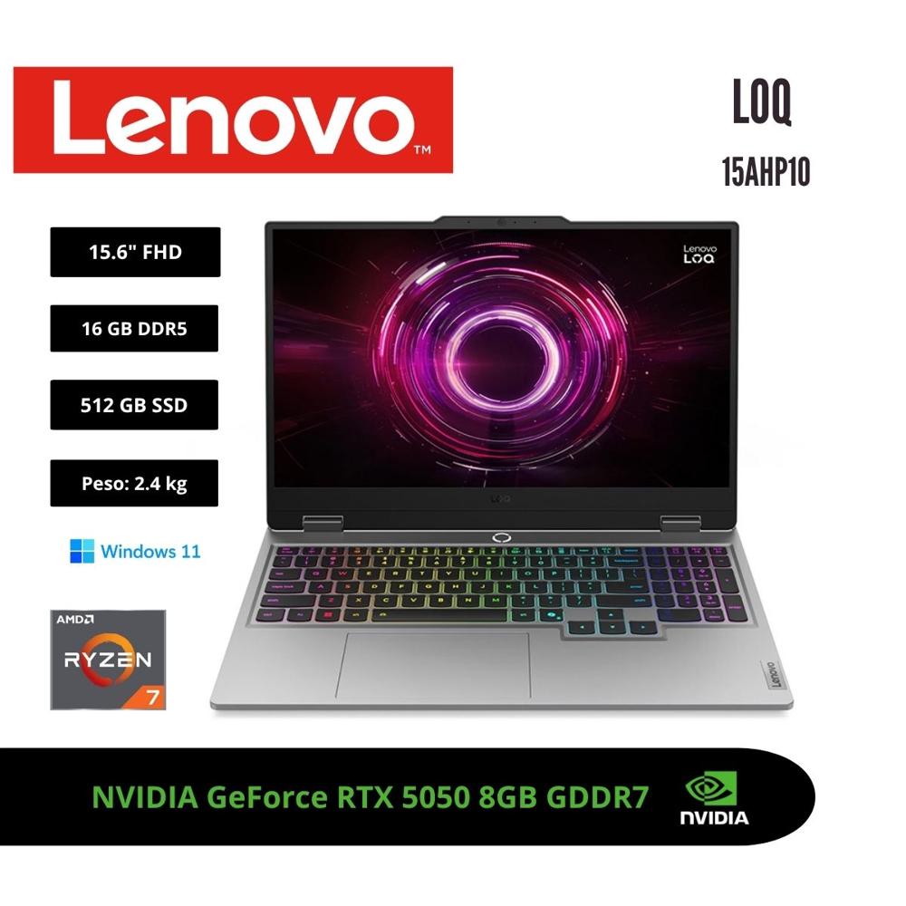 LENOVO LOQ 15 15.6 FHD 144HZ AMD RYZEN 7 250 16GB RTX 5050 512GB W11