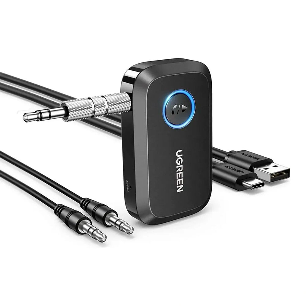 Receptor Bluetooth 6.0 UGREEN Hi-Res Audio LDAC Jack 3.5mm Auxiliar Dual 55546