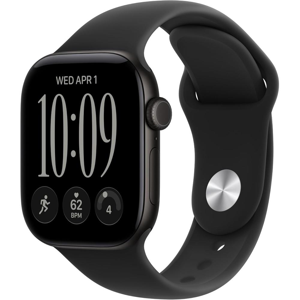 APPLE WATCH SERIES 12 (GPS + CELLULAR) 42MM BLACK ALUMINUM + SPORT BAND BLACK S-M