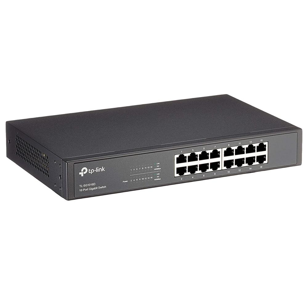 Switch TP-Link TL-SG1016D Rackmount 16 Puertos Gigabit