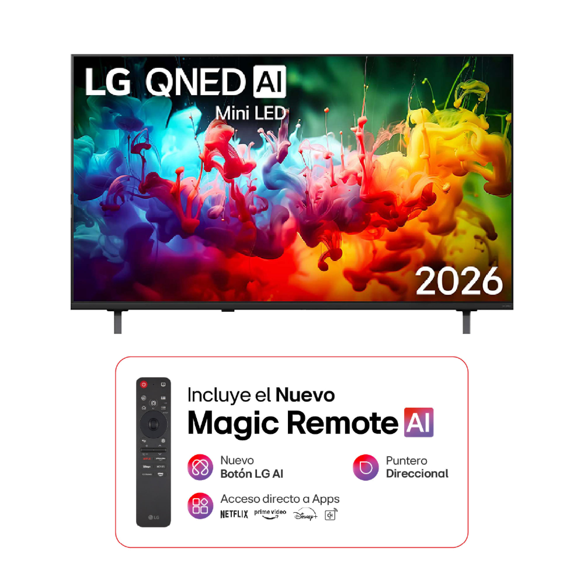 Televisor LG QNED Mini LED 55"" 4K Smart TV AI 55QNED65BSA
