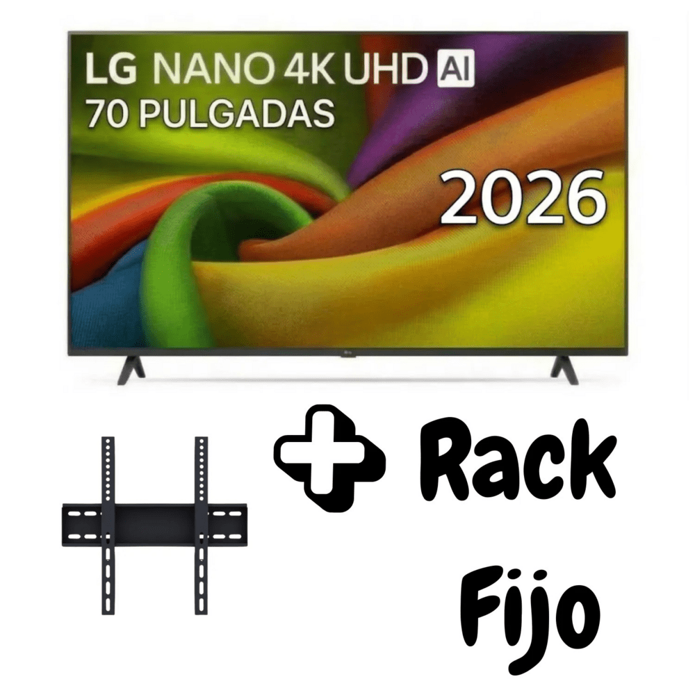Televisor LG 70 Pulgadas NANOCELL UHD 4K WEBOS 70NU850BPSD  1 AÑO DE GARANTIA RACK FIJO
