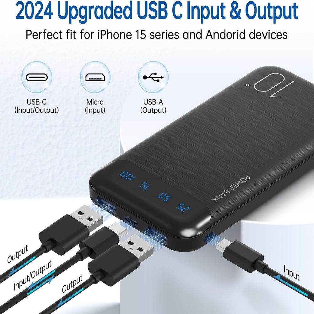 Power Bank - Yobon -Cargador portátil de 10000 mAh