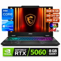 LAPTOP GAMER MSI CYBORG 15 B13WEKG INTEL i7 13620H Ram16GB SSD 512GB RTX 5060 8GB 15.6 FHD WIN 11