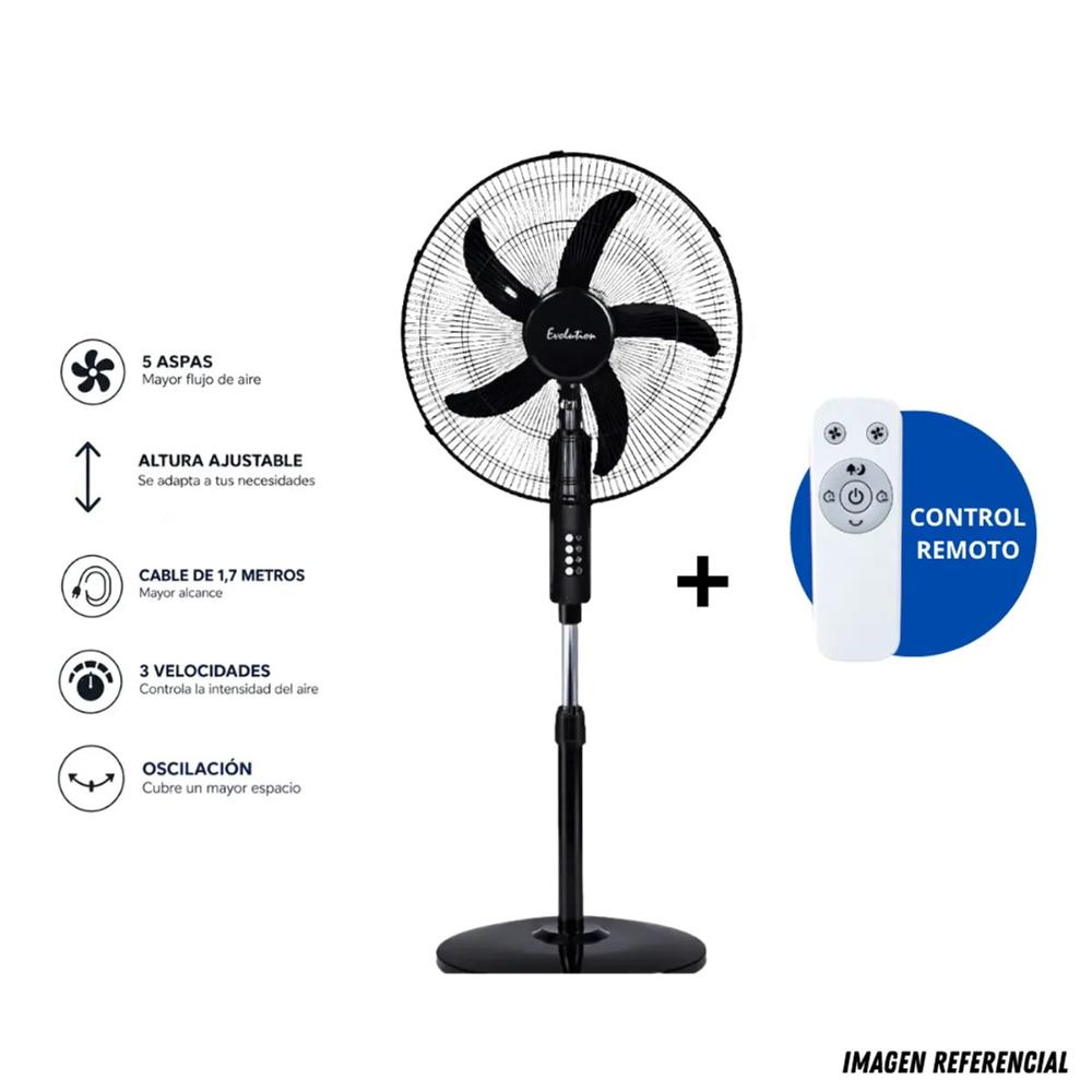 Pack 02 ventilador 18 EVOLUTION 180W con control remoto