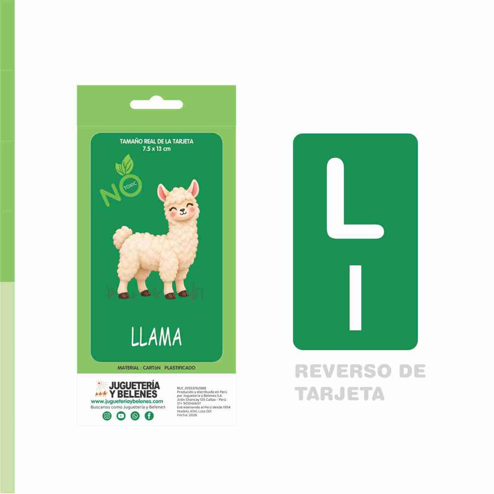 Juego Educativo Flash Cards Abecedario Animalitos de la Granja - Promart