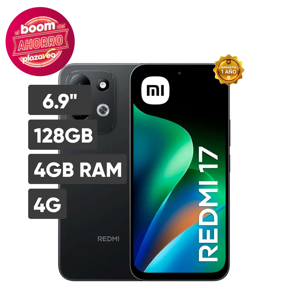 Smartphone XIAOMI Redmi 17 6.9"" 4GB 128GB 50MP Black