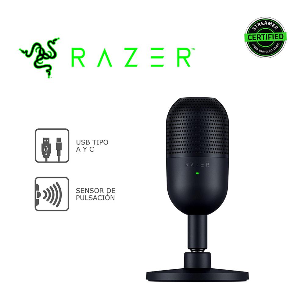 Microfono Razer Seiren V3 Mini USB Ultra Compacto Negro