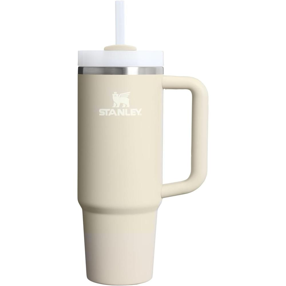STANLEY QUENCHER H2.0 FLOWSTATE TUMBLER CON ASA Y SORBETE 30 OZ / 887 ML | TOASTED ALMOND