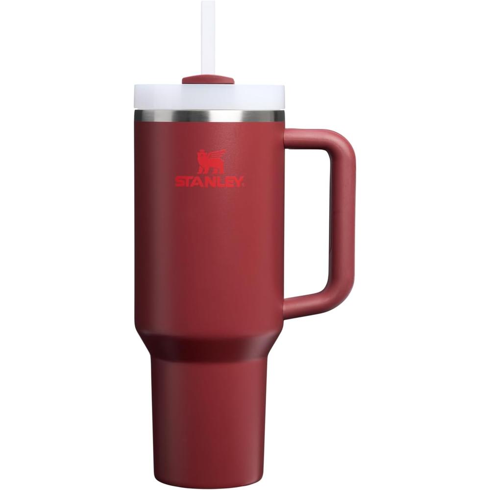 STANLEY QUENCHER H2.0 FLOWSTATE TUMBLER CON ASA Y SORBETE 40 OZ | CRANBERRY