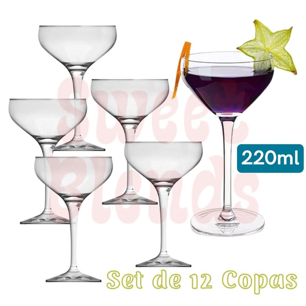 Set copa martini 220ml nadir mistic 12 copas grande brasil