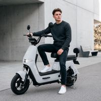 Bicimoto Eléctrica Futur Neoride Gris - Batería Extraíble