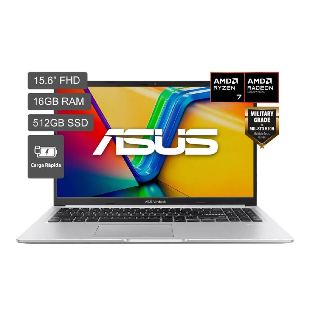 Laptop Asus Vivobook M1502NAQ-BQ050W 15.6 FHD AMD Ryzen 7 170 16GB DDR5 512GB SSD Windows 11 Español