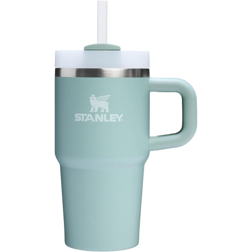 STANLEY QUENCHER H2.0 FLOWSTATE TUMBLER CON ASA Y SORBETE 20 OZ | SEAFOAM