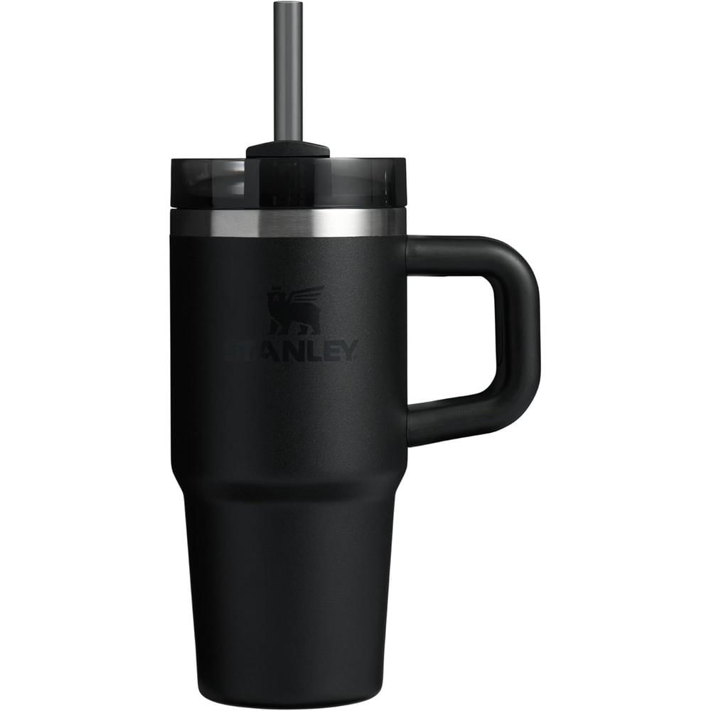 STANLEY QUENCHER H2.0 FLOWSTATE TUMBLER CON ASA Y SORBETE 14 OZ | BLACK 2.0