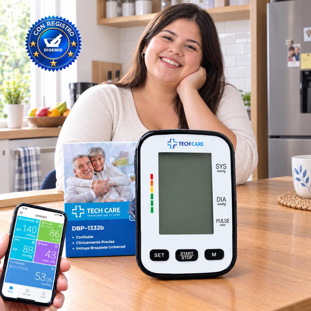 Tensiometro Digital con App y Brazalete Talla Grande DBP-1332
