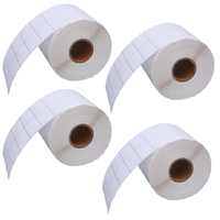 Etiqueta Adhesiva Termica  5x2.5cm 2 Col Pack 4 Rollos