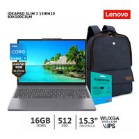 Laptop Lenovo IdeaPad Slim 3 15IRH10 i5 13420h 16Gb Ram 512Gb SSD 15.3 WUXGA IPS - 83K100C3LM