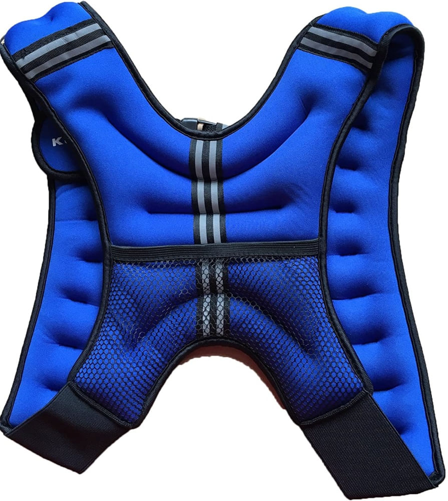 Chaleco con Peso Ergonómico Azul 5kg