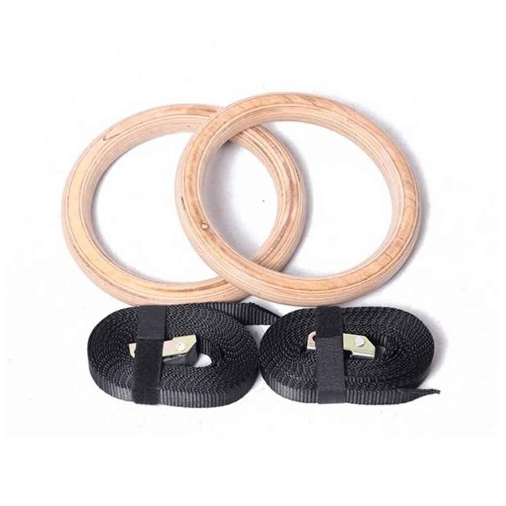 Anillas de Madera Aros Olímpicos Gimnasia Crossfit Calidad