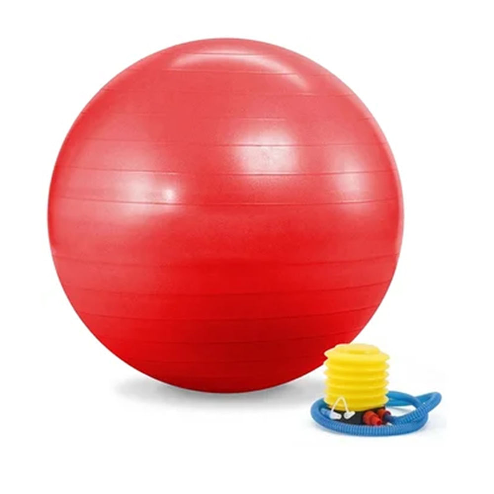 Pelota Yoga 85cm Rojo Pilate + Inflador