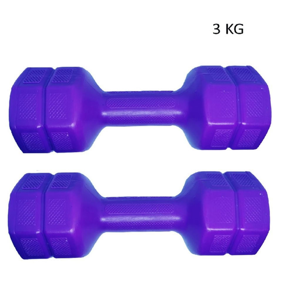 Pesas Mancuernas de 3kg Morado