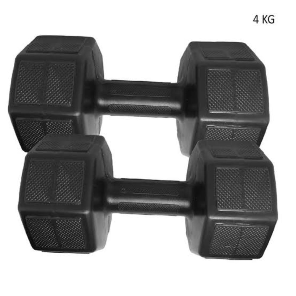 Mancuernas de 4 Kilos Pesas x 2 Negro
