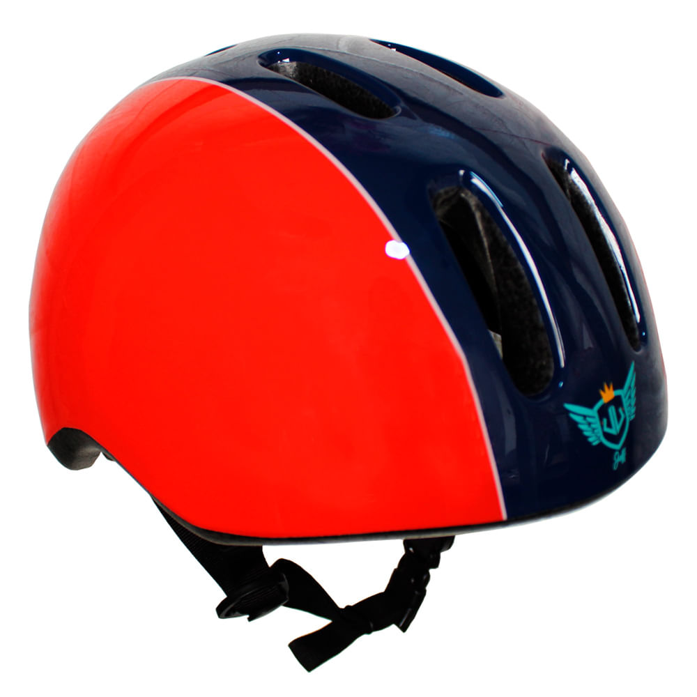 Casco PONY Rojo con Azul