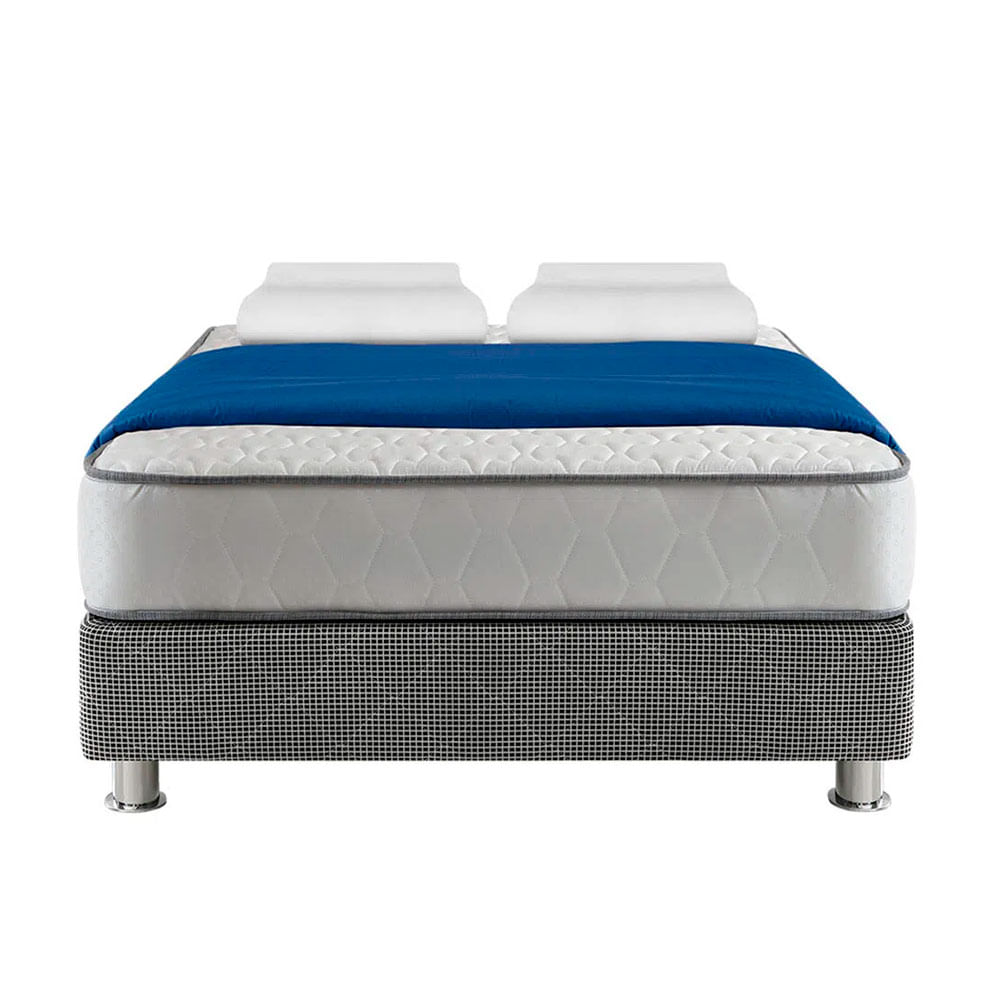 Cama Box Tarima FORLI Elegant 2 Plz + Edredón + 2 Almohadas