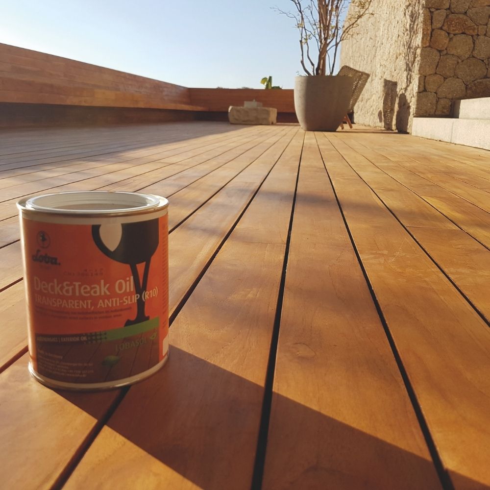 Aceite Natural Para Madera Loba On Top Deck&Teak Exterior Transparente ...