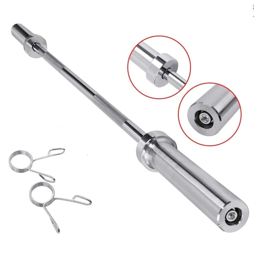 Barra Recta Olímpica para Pesas Discos Olímpico 1.80mt + Seguros