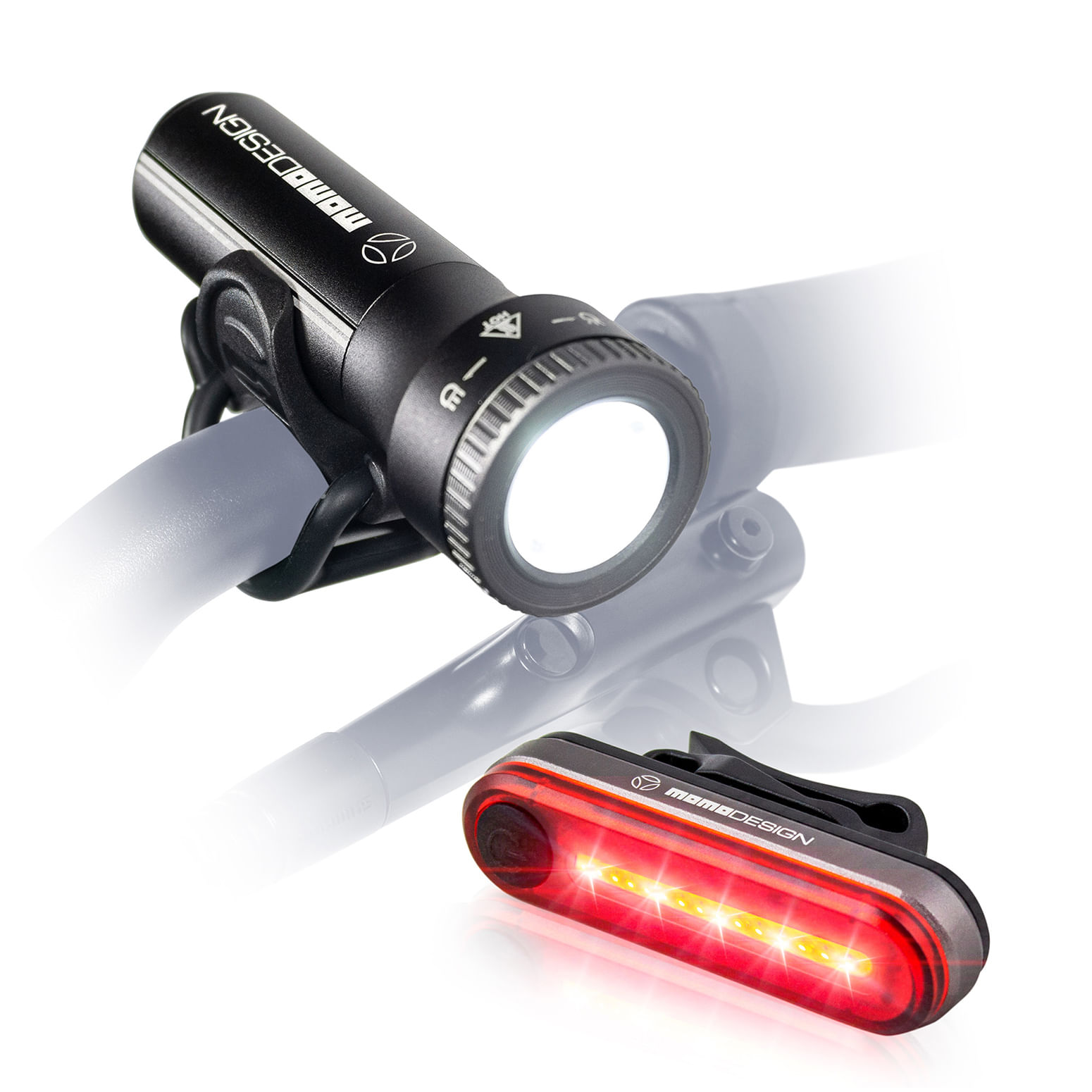Pack Luz LED Delantera y Luz Trasera Recargable para Bicicleta - Promart