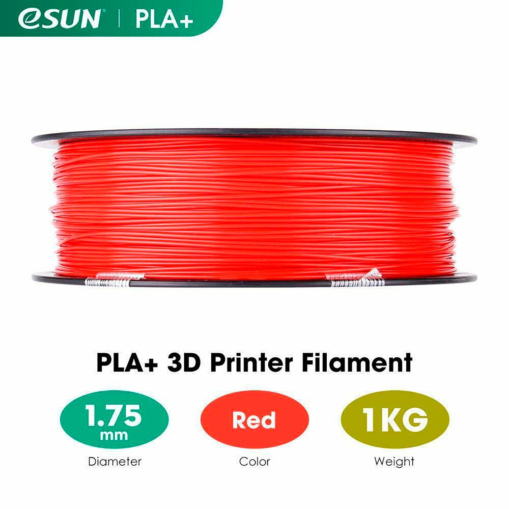 Filamento Impresora 3D PLA+ 1.75mm 1kg Esun Negro - Promart