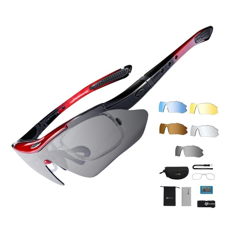 Lentes Ciclismo ROCKBROS Set 5 en 1 Polarizados HD Night Vision