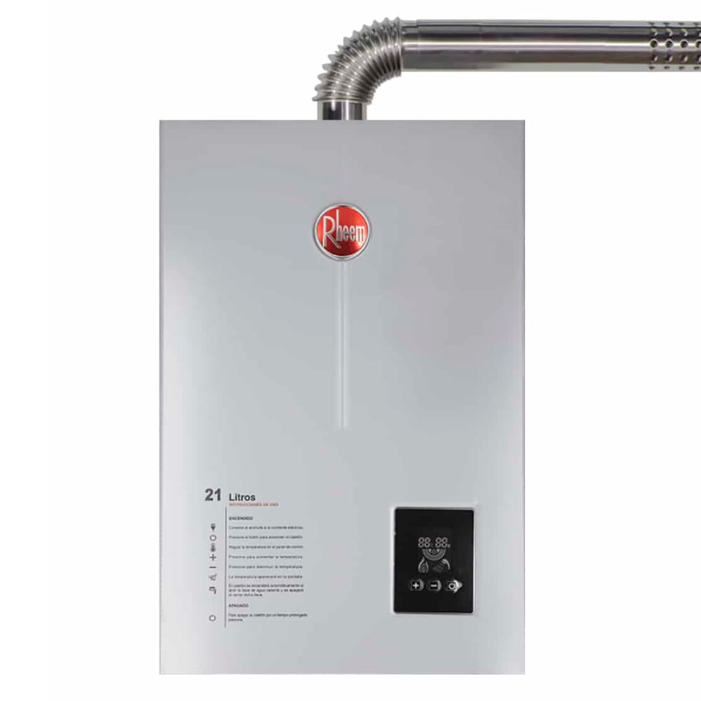Terma A Gas Tiro Forzado Rheem 21L Glp - Prestige