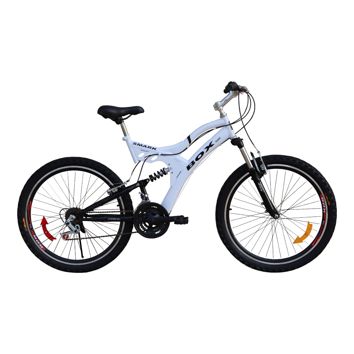 Bicicleta Mtb Aro 26 Doble Amortiguador Unisex Naranja Knasta Per