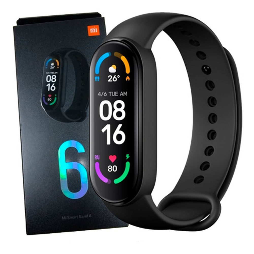 Reloj Inteligente Mi Smart Band 6 Xiaomi SpO2 Gimnasio Negro - Promart