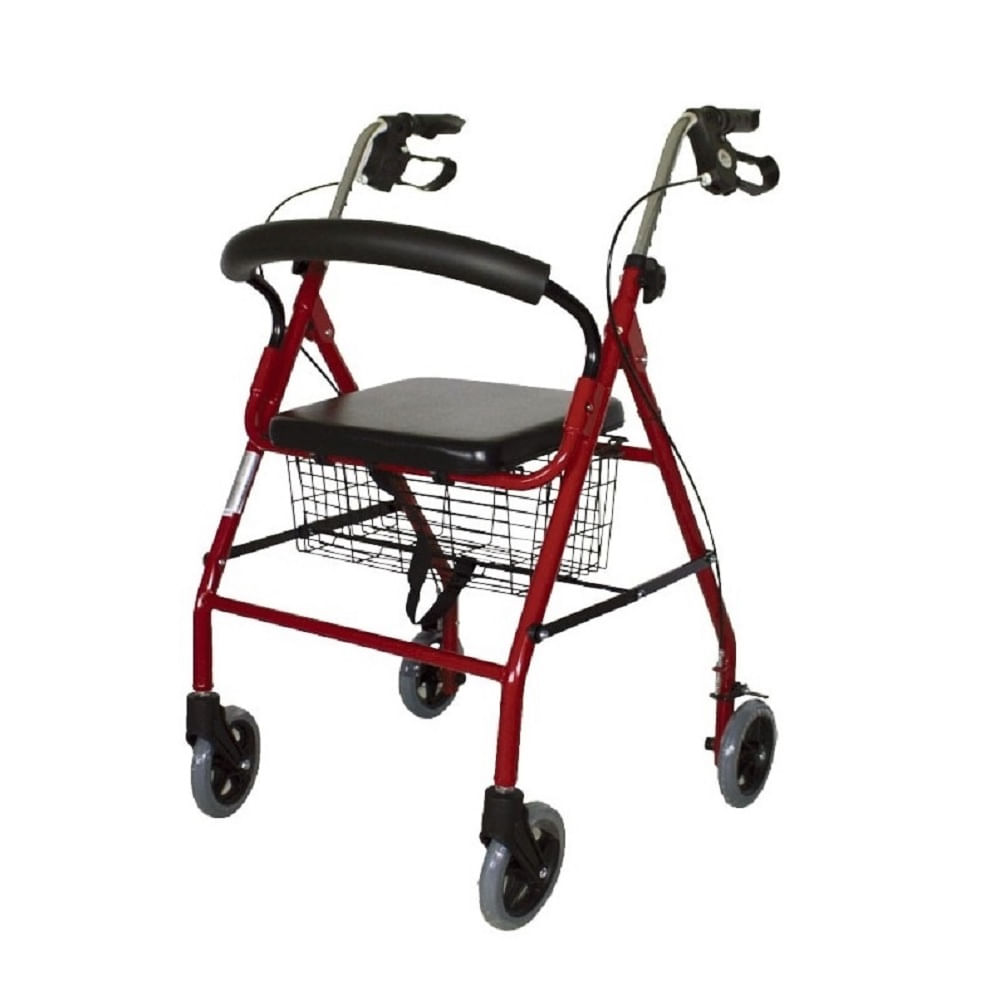 Andador de Aluminio Plegable con Cesta