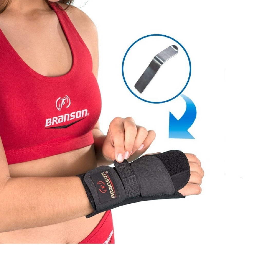 Muñequera Bilateral Branson Negro Talla S