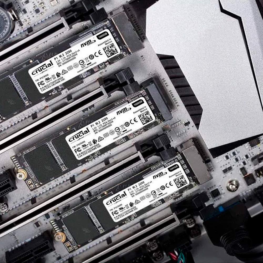 Crucial P1 Ct1000p1ssd8 Vs Samsung 970 Evo Disco Sólido Crucial CT1000P1SSD8 1TB P1 NVMe M.2 Internal SSD