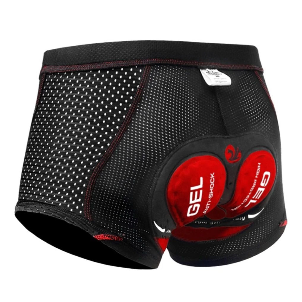 Pantaloneta Boxer X-TIGER Ciclismo Almohadillas Gel Negro L