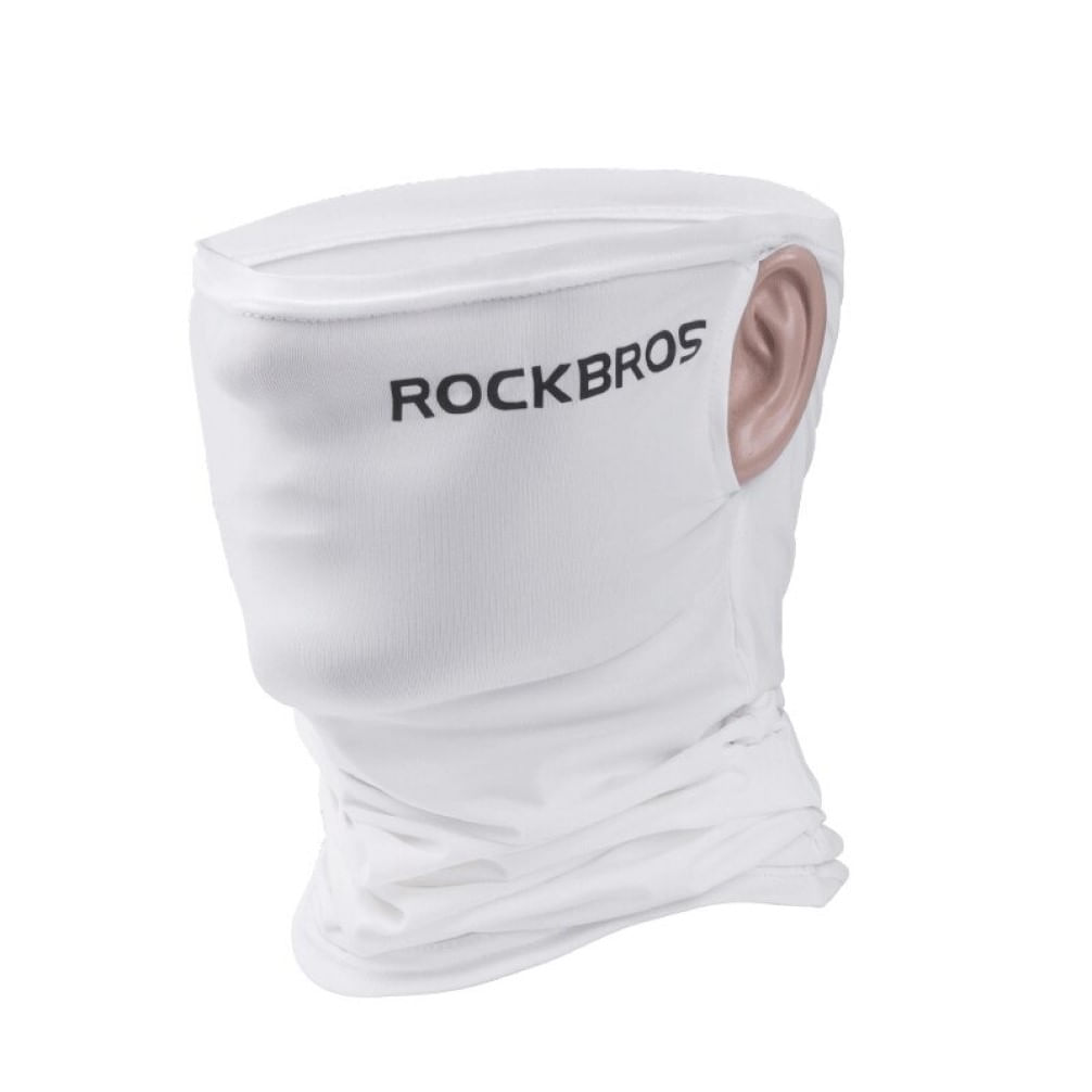 Pasamontaña ROCKBROS WB003 Cortaviento Protección UV Blanco