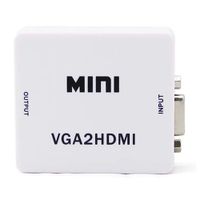 Convertidor Adaptador VGA a HDMI con Audio Full HD Mini VGA 2 HDMI