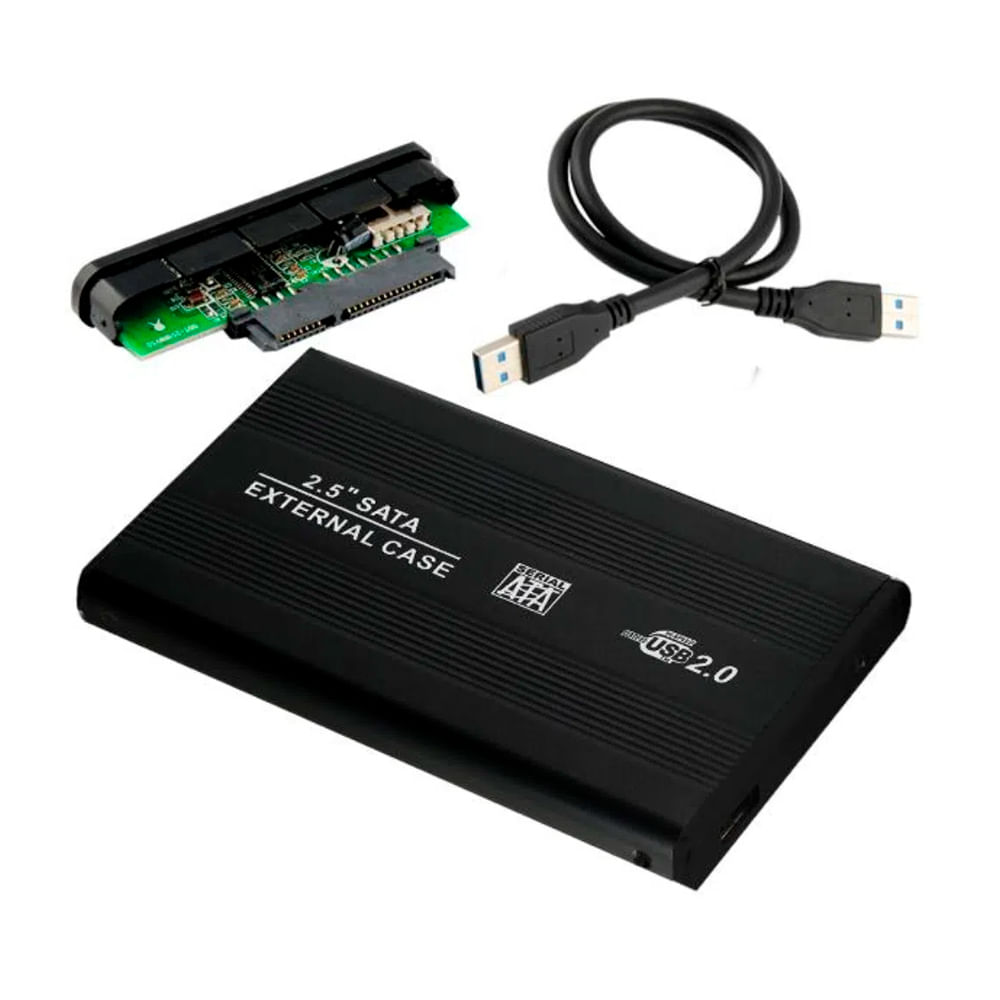 Case Disco Externo Sata 2.5" USB Negro | Promart Promart