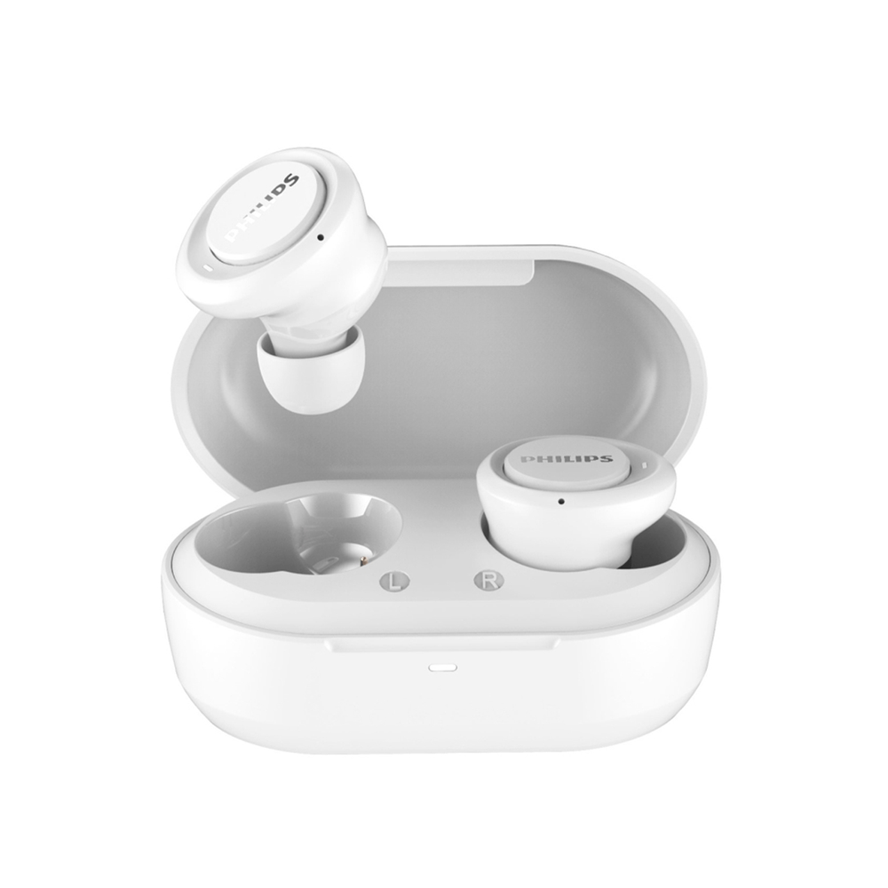 Audífonos Philips True Wireless TAT1215 Bluetooth 18 Hrs IPX4 Blanco ...